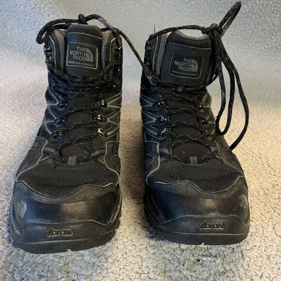The North Face Boots Mens 10 Black Hedgehog Fastpack II GTX Mid Gortex Hiking - Picture 3 of 13